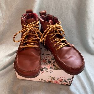 Lems Brown Leather Boulder Boots Size 8